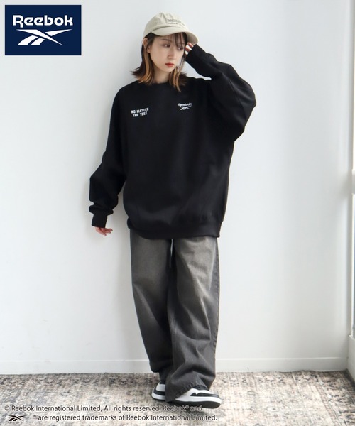 Reebok(リーボック)の「【Reebok/リーボック】CORPUS TOKYO別注 ラグランスウェット スイッチングプルオーバー 裏起毛(スウェット・メンズ・チャコール/ブラック/グレイッシュベージュ/アッシュグレー・L/LL/M)」の17枚目の写真