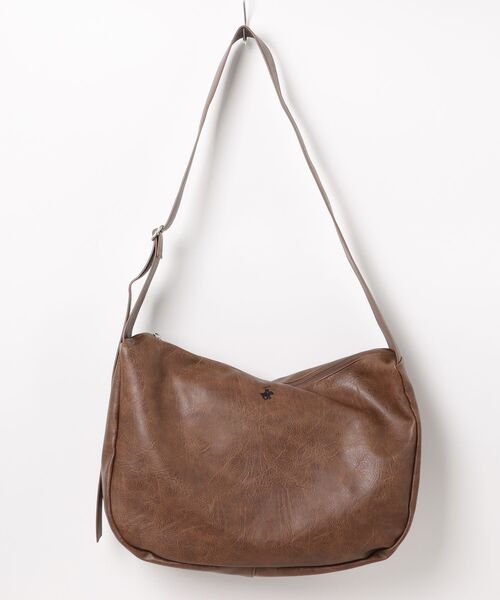 BEVERLY HILLS POLO CLUB(ビバリーヒルズポロクラブ)の「【BEVERLY HILLS POLO CLUB/ビバリーヒルズポロクラブ 】フェイクレザー ビッグショルダーバッグ(ショルダーバッグ・メンズ・ブラウン/ブラック・FREE)」の19枚目の写真