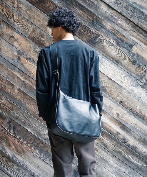 BEVERLY HILLS POLO CLUB(ビバリーヒルズポロクラブ)の「【BEVERLY HILLS POLO CLUB/ビバリーヒルズポロクラブ 】フェイクレザー ビッグショルダーバッグ(ショルダーバッグ・メンズ・ブラウン/ブラック・FREE)」の9枚目の写真