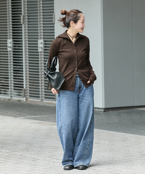 JOURNAL STANDARD（ジャーナルスタンダード）の「ベアテレコ2WAYカーディガン（カーディガン/ボレロ・レディース・ブラウン/レッド/チョコ/ブラック・FREE）」の5枚目の写真