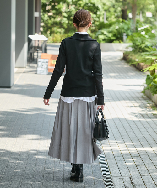 JOURNAL STANDARD（ジャーナルスタンダード）の「ベアテレコ2WAYカーディガン（カーディガン/ボレロ・レディース・ブラウン/レッド/チョコ/ブラック・FREE）」の6枚目の写真