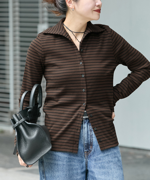 JOURNAL STANDARD（ジャーナルスタンダード）の「ベアテレコ2WAYカーディガン（カーディガン/ボレロ・レディース・ブラウン/レッド/チョコ/ブラック・FREE）」の18枚目の写真