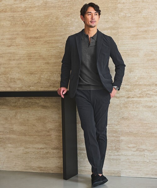 WEB限定】JUST fit コーデュロイ ナロー セットアップ -ストレッチ