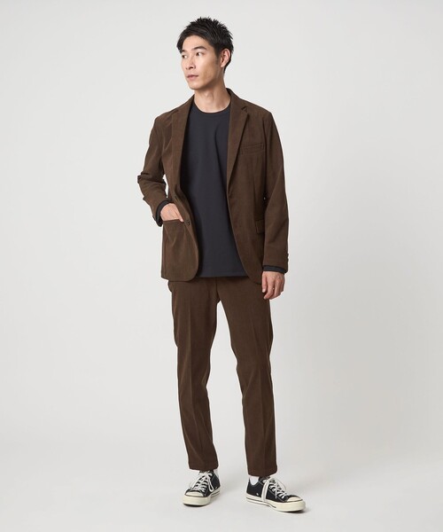 美品　GREEN LABEL RELAXING コーディロイセットアップ セール】【WEB限定】JUST fit コーデュロイ ナロー セットアップ