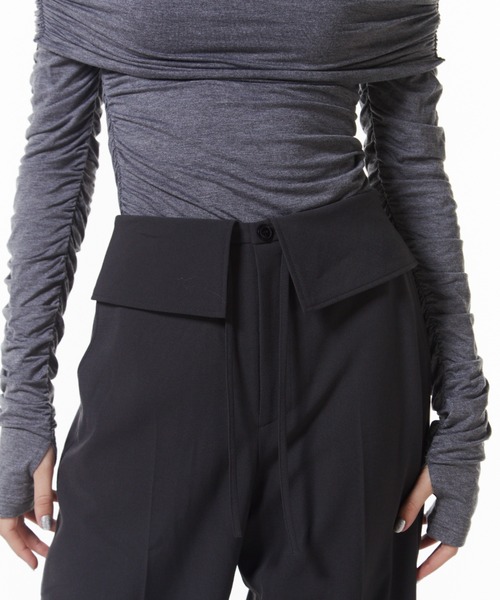 JOSE MOON（ジョゼムーン）の「TORO TROUSERS/トロトラウザーズ（スラックス・レディース・グレー/ブラック・36/38）」の12枚目の写真