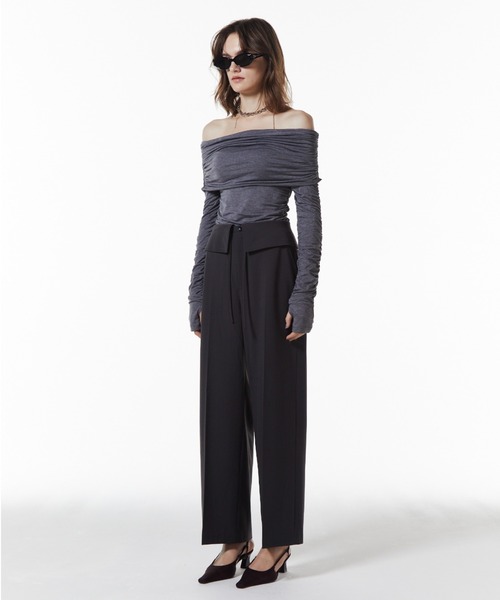 JOSE MOON（ジョゼムーン）の「TORO TROUSERS/トロトラウザーズ（スラックス・レディース・グレー/ブラック・36/38）」の16枚目の写真