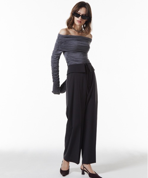 JOSE MOON（ジョゼムーン）の「TORO TROUSERS/トロトラウザーズ（スラックス・レディース・グレー/ブラック・36/38）」の10枚目の写真