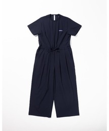 THOUSAND MILE（サウザンドマイル）の「[L's]SHORT SLEEVE ALL IN ONE NY/PU/ショートスリーブオールインワン（サロペット/オーバーオール）」