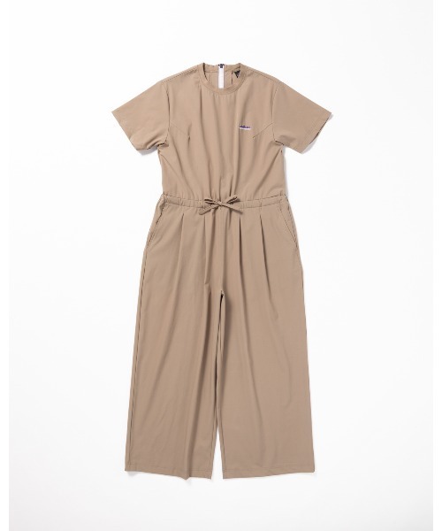 THOUSAND MILE（サウザンドマイル）の「[L's]SHORT SLEEVE ALL IN ONE NY/PU/ショートスリーブオールインワン（サロペット/オーバーオール・レディース・ブラック/チャコールグレー/ネイビー/カーキ/レンガ・FREE）」の4枚目の写真