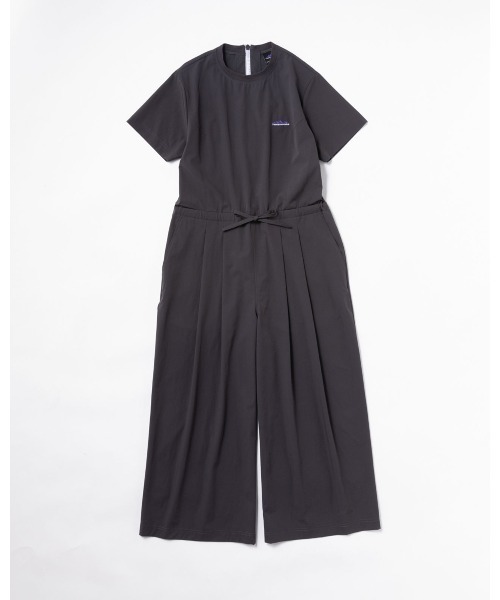 THOUSAND MILE（サウザンドマイル）の「[L's]SHORT SLEEVE ALL IN ONE NY/PU/ショートスリーブオールインワン（サロペット/オーバーオール・レディース・ブラック/チャコールグレー/ネイビー/カーキ/レンガ・FREE）」の3枚目の写真