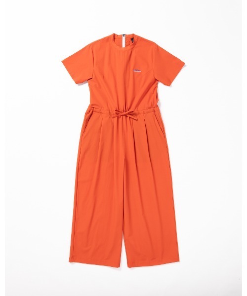 THOUSAND MILE（サウザンドマイル）の「[L's]SHORT SLEEVE ALL IN ONE NY/PU/ショートスリーブオールインワン（サロペット/オーバーオール・レディース・ブラック/チャコールグレー/ネイビー/カーキ/レンガ・FREE）」の5枚目の写真