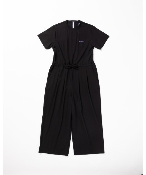 THOUSAND MILE（サウザンドマイル）の「[L's]SHORT SLEEVE ALL IN ONE NY/PU/ショートスリーブオールインワン（サロペット/オーバーオール・レディース・ブラック/チャコールグレー/ネイビー/カーキ/レンガ・FREE）」の2枚目の写真