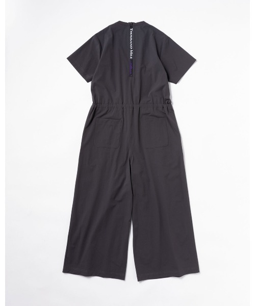 THOUSAND MILE（サウザンドマイル）の「[L's]SHORT SLEEVE ALL IN ONE NY/PU/ショートスリーブオールインワン（サロペット/オーバーオール・レディース・ブラック/チャコールグレー/ネイビー/カーキ/レンガ・FREE）」の7枚目の写真