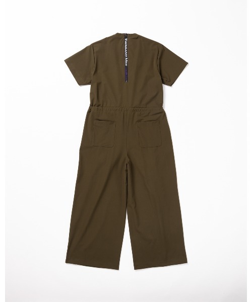 THOUSAND MILE（サウザンドマイル）の「[L's]SHORT SLEEVE ALL IN ONE NY/PU/ショートスリーブオールインワン（サロペット/オーバーオール・レディース・ブラック/チャコールグレー/ネイビー/カーキ/レンガ・FREE）」の8枚目の写真