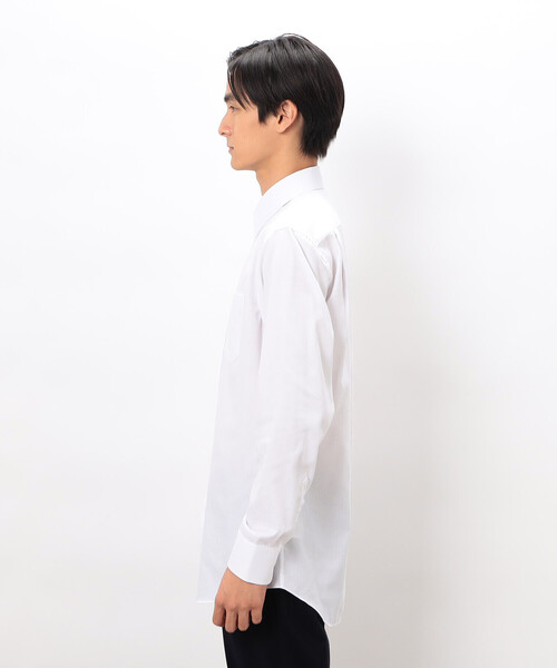 COMME CA ISM(コムサイズム)の「市松柄ドビー ドレスシャツ(ビジネスシャツ・メンズ・ホワイト・MEDIUM/SMALL/X-LARGE/LARGE)」の6枚目の写真