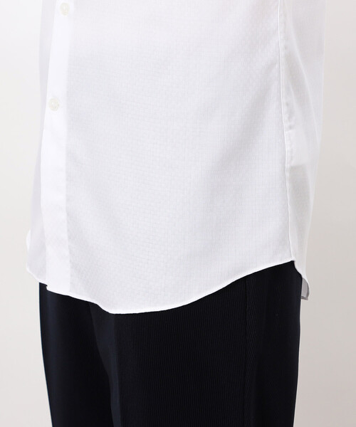 COMME CA ISM(コムサイズム)の「市松柄ドビー ドレスシャツ(ビジネスシャツ・メンズ・ホワイト・MEDIUM/SMALL/X-LARGE/LARGE)」の11枚目の写真