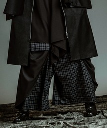 【NO ID.】Gather Baggy Drape Trousers / ギャザー バギー ドレープ トラウザーズ