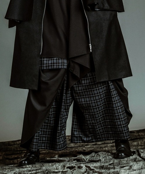 ギャザーバギードレープトラウザーズ（スラックス）｜NO ID