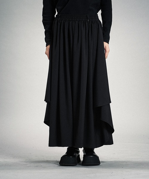 NO ID.（ノーアイディ）の「【NO ID.】Gather Baggy Drape Trousers / ギャザー バギー ドレープ トラウザーズ（スラックス・メンズ・チェック/ブラック/グレー・2/1）」の11枚目の写真
