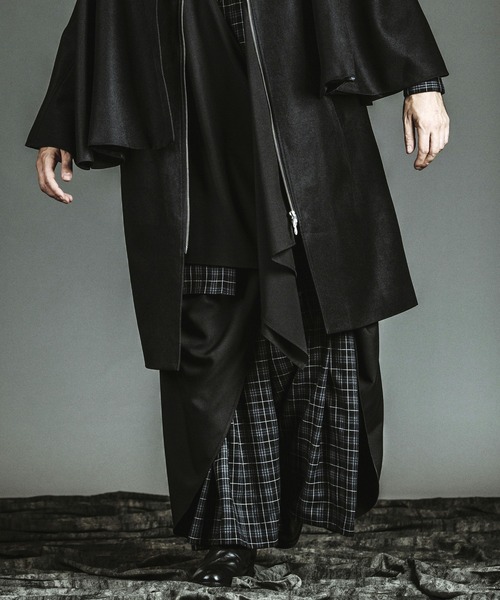 ギャザーバギードレープトラウザーズ（スラックス）｜NO ID