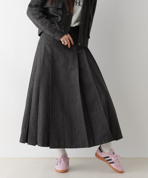 RAGEBLUE（レイジブルー）の「＜DICKIES/ディッキーズ＞ポリツイードプリーツスカート/セットアップ対応（スカート・レディース・ダークグレー/ダークブラウン・FREE）」の10枚目の写真