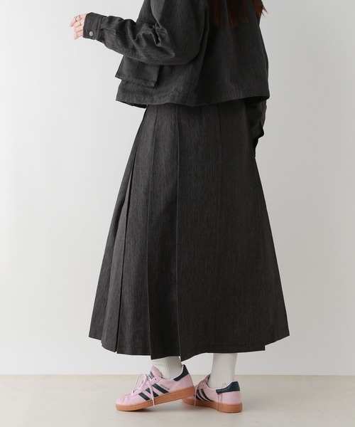 RAGEBLUE（レイジブルー）の「＜DICKIES/ディッキーズ＞ポリツイードプリーツスカート/セットアップ対応（スカート・レディース・ダークグレー/ダークブラウン・FREE）」の9枚目の写真