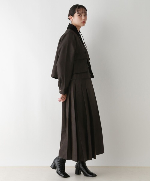 RAGEBLUE（レイジブルー）の「＜DICKIES/ディッキーズ＞ポリツイードプリーツスカート/セットアップ対応（スカート・レディース・ダークグレー/ダークブラウン・FREE）」の8枚目の写真