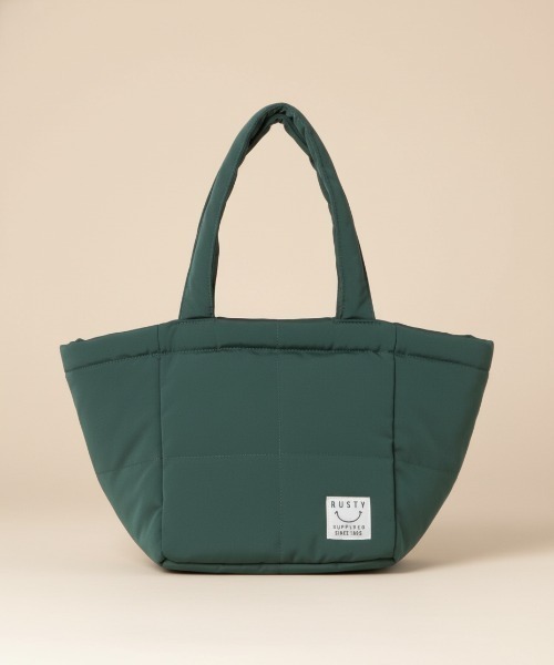 RUSTY(ラスティ)の「【RUSTY/ラスティー】中綿キルティングトートBAG/ランチバッグ・ミニバッグ(トートバッグ・レディース・ブラック/オレンジ/グリーン・FREE)」の3枚目の写真