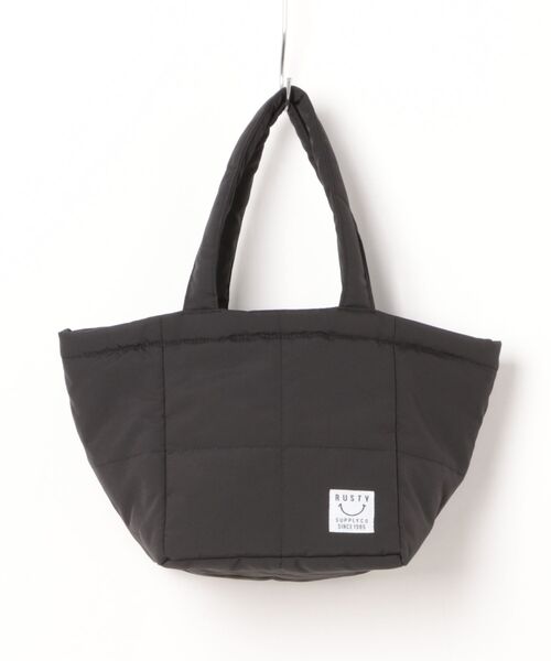 RUSTY(ラスティ)の「【RUSTY/ラスティー】中綿キルティングトートBAG/ランチバッグ・ミニバッグ(トートバッグ・レディース・ブラック/オレンジ/グリーン・FREE)」の8枚目の写真