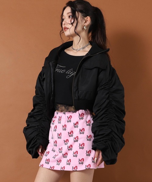 ANAP(アナップ)の「I LOVE anap 裏毛 インパン付 スウェット スカート(スカート・レディース・グレー/ピンク/アイボリー・F)」の15枚目の写真
