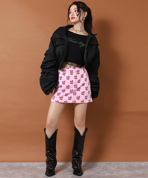 ANAP(アナップ)の「I LOVE anap 裏毛 インパン付 スウェット スカート(スカート・レディース・グレー/ピンク/アイボリー・F)」の16枚目の写真