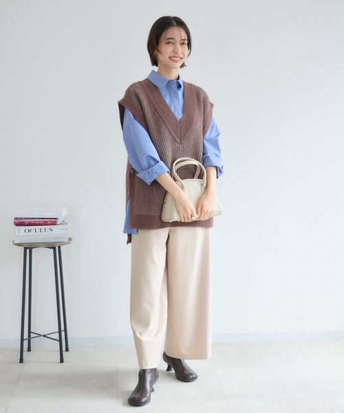 KATHARINE ROSS(キャサリンロス)の「【KATHARINE ROSS】【吸湿発熱/好評につき新色追加/選べる2サイズ】きれいウォームイージーワイド(その他パンツ・レディース・ライトブルー/チャコールグレー/ベージュ・SMALL/MEDIUM)」の11枚目の写真