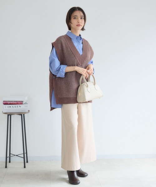 KATHARINE ROSS(キャサリンロス)の「【KATHARINE ROSS】【吸湿発熱/好評につき新色追加/選べる2サイズ】きれいウォームイージーワイド(その他パンツ・レディース・ライトブルー/チャコールグレー/ベージュ・SMALL/MEDIUM)」の12枚目の写真