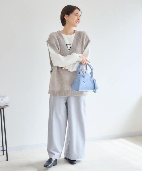 KATHARINE ROSS(キャサリンロス)の「【KATHARINE ROSS】【吸湿発熱/好評につき新色追加/選べる2サイズ】きれいウォームイージーワイド(その他パンツ・レディース・ライトブルー/チャコールグレー/ベージュ・SMALL/MEDIUM)」の20枚目の写真