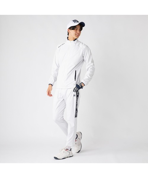 FILA GOLF(フィラゴルフ )の「FILA GOLF フィラゴルフ ゴルフウェア ワンポイント ロゴ サイドライン入り ストレッチ 防風 軽量 ボンディングロングパンツ(その他パンツ・メンズ・ブラック/ホワイト・LL/M/3L/L)」の8枚目の写真