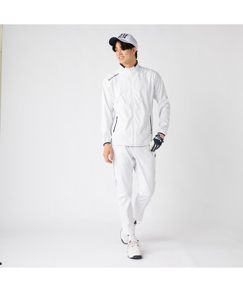 FILA GOLF(フィラゴルフ )の「FILA GOLF フィラゴルフ ゴルフウェア ワンポイント ロゴ サイドライン入り ストレッチ 防風 軽量 ボンディングロングパンツ(その他パンツ・メンズ・ブラック/ホワイト・LL/M/3L/L)」の9枚目の写真