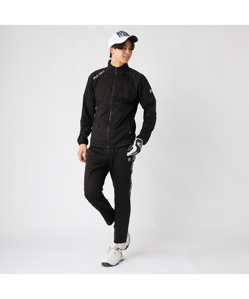FILA GOLF(フィラゴルフ )の「FILA GOLF フィラゴルフ ゴルフウェア ワンポイント ロゴ サイドライン入り ストレッチ 防風 軽量 ボンディングロングパンツ(その他パンツ・メンズ・ブラック/ホワイト・LL/M/3L/L)」の10枚目の写真