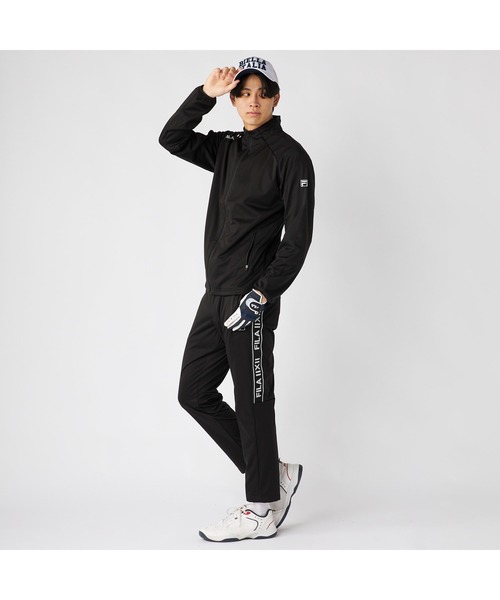 FILA GOLF(フィラゴルフ )の「FILA GOLF フィラゴルフ ゴルフウェア ワンポイント ロゴ サイドライン入り ストレッチ 防風 軽量 ボンディングロングパンツ(その他パンツ・メンズ・ブラック/ホワイト・LL/M/3L/L)」の19枚目の写真