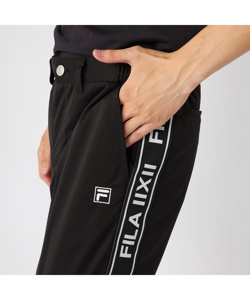 FILA GOLF(フィラゴルフ )の「FILA GOLF フィラゴルフ ゴルフウェア ワンポイント ロゴ サイドライン入り ストレッチ 防風 軽量 ボンディングロングパンツ(その他パンツ・メンズ・ブラック/ホワイト・LL/M/3L/L)」の22枚目の写真