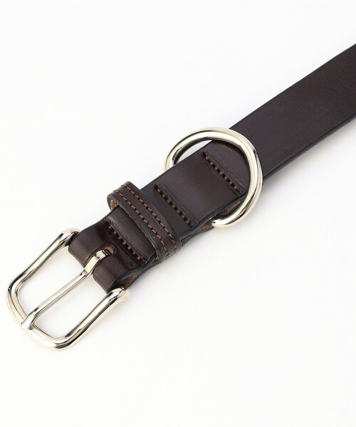 FREAK'S STORE（フリークスストア）の「TORY LEATHER/トリーレザー NICKEL D RING & BUCKLE/ニッケル Dリング バックル ベスト（ベルト・レディース・ブラウン/ブラック・28）」の4枚目の写真