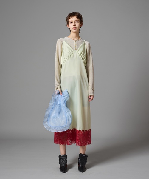 NON TOKYO(ノントーキョー)の「SHEER FRILL BAG(S)(ショルダーバッグ・レディース・ネイビー/レッド/ピンク/ブルー・FREE)」の12枚目の写真