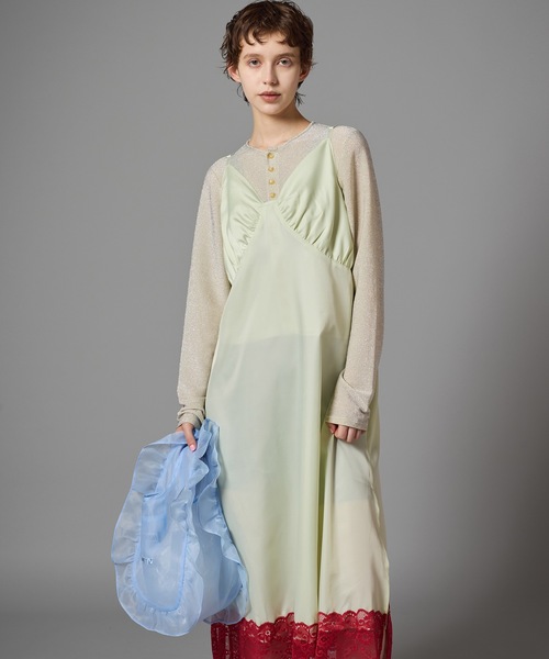 NON TOKYO(ノントーキョー)の「SHEER FRILL BAG(S)(ショルダーバッグ・レディース・ネイビー/レッド/ピンク/ブルー・FREE)」の9枚目の写真