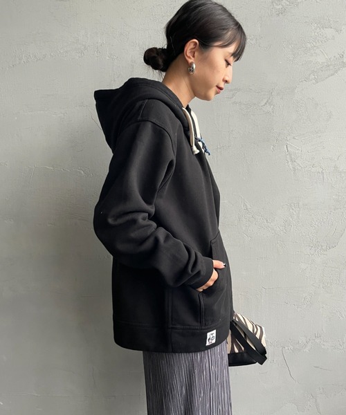 CHUMS（チャムス）の「【WEB限定】[CHUMS/チャムス] BOOBY バックプリント ジップパーカー（スウェット・レディース・ブラック/グレー・M/L）」の20枚目の写真