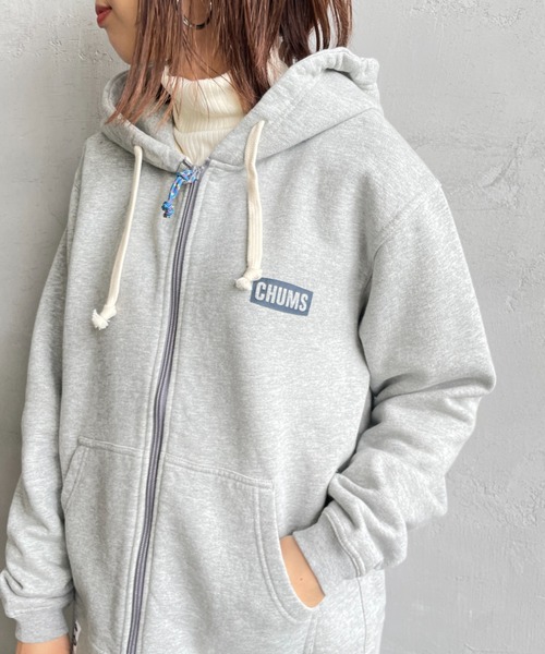 CHUMS（チャムス）の「【WEB限定】[CHUMS/チャムス] BOOBY バックプリント ジップパーカー（スウェット・レディース・ブラック/グレー・M/L）」の12枚目の写真