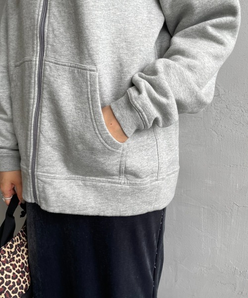 CHUMS（チャムス）の「【WEB限定】[CHUMS/チャムス] BOOBY バックプリント ジップパーカー（スウェット・レディース・ブラック/グレー・M/L）」の13枚目の写真