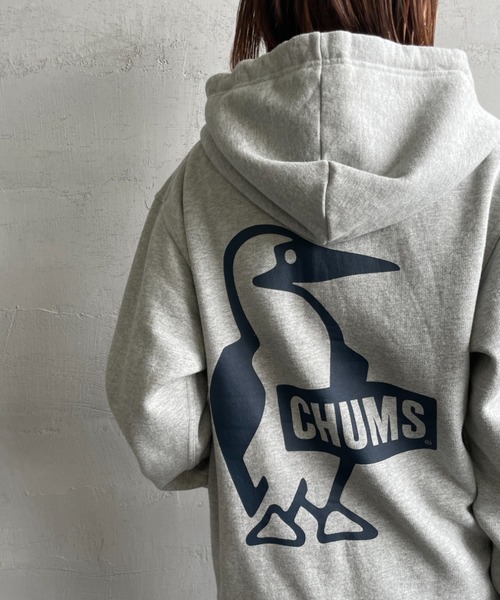 CHUMS（チャムス）の「【WEB限定】[CHUMS/チャムス] BOOBY バックプリント ジップパーカー（スウェット・レディース・ブラック/グレー・M/L）」の11枚目の写真