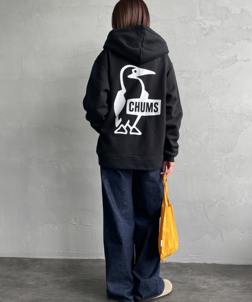 CHUMS（チャムス）の「【WEB限定】[CHUMS/チャムス] BOOBY バックプリント ジップパーカー（スウェット・レディース・ブラック/グレー・M/L）」の17枚目の写真