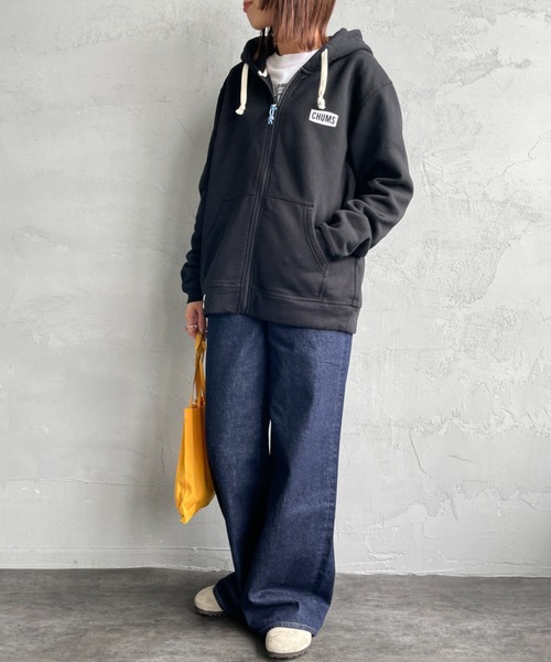 CHUMS（チャムス）の「【WEB限定】[CHUMS/チャムス] BOOBY バックプリント ジップパーカー（スウェット・レディース・ブラック/グレー・M/L）」の14枚目の写真