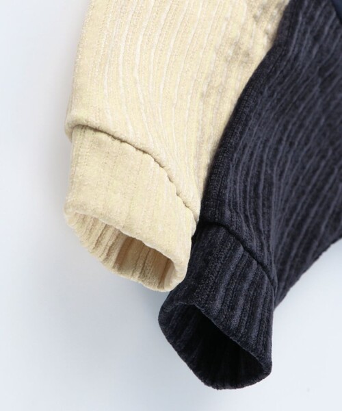 BRANSHES（ブランシェス）の「【おそろい】異素材切り替えパーカー（パーカー・キッズ・アイボリー/ネイビー・90/150/140/100/110/120/130）」の10枚目の写真