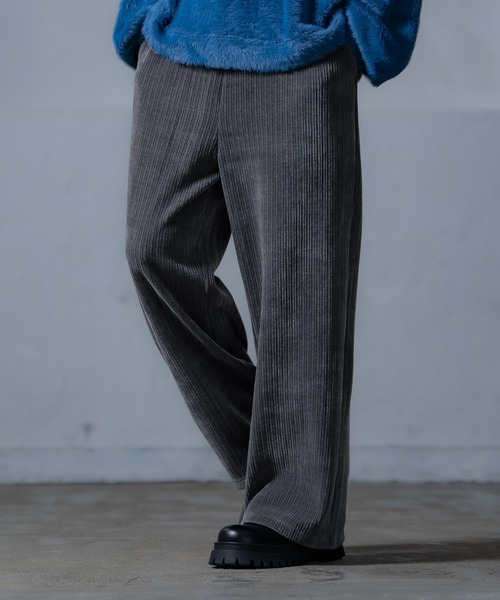 improves（インプローブス）の「太コーデュロイ ワイドパンツ（その他パンツ・メンズ・ブラック/ダークグリーン/モカ/チャコール・MEDIUM/LARGE）」の3枚目の写真
